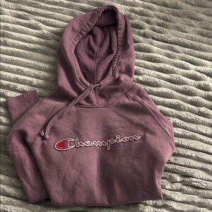 Champion Mauve Hoodie with Logo